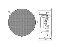Потолочный динамик AUDAC CIRA524l/W белый